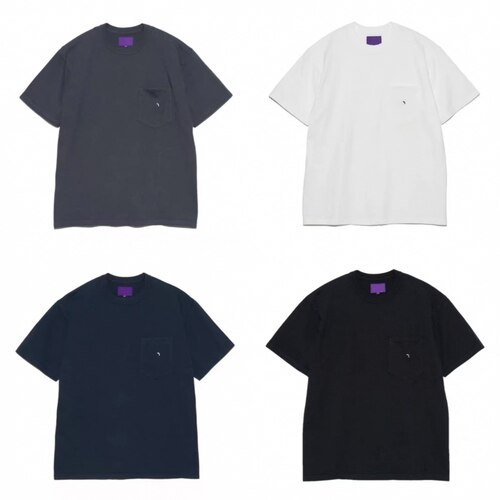 紫*标25ss 7oz Pocket Tee美棉纯色口袋刺绣短袖T恤现货