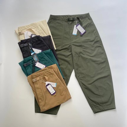 紫*标新款 NT5320N日系斜纹宽松九分休闲裤 现货