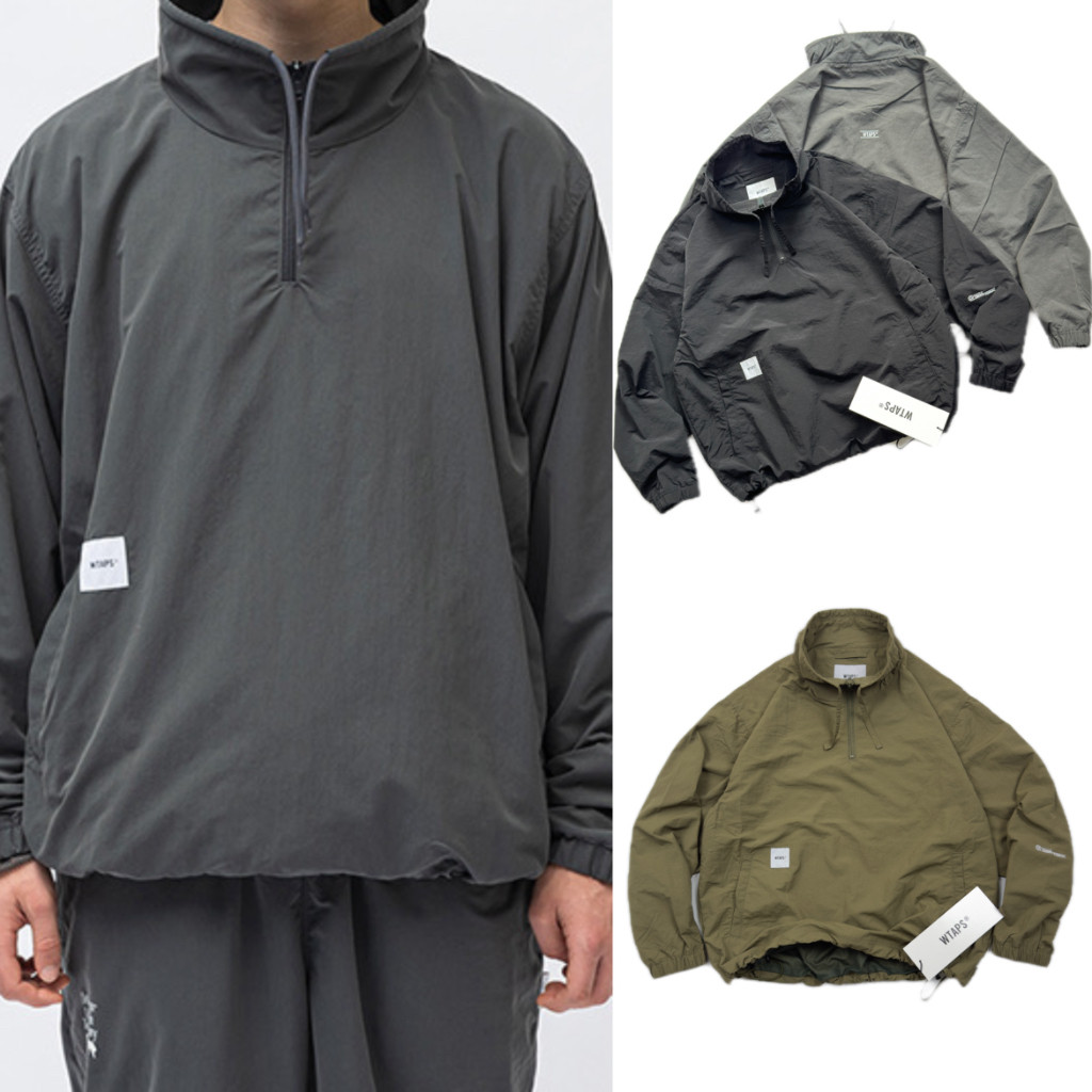 WTAPS KAYAN JACKET NYION半拉链男士秋套头宽松防水尼龙夹克外套