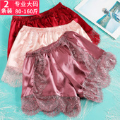 三分保险短裤 蕾丝花边防走光安全裤 宽松打底裤 外穿加大码 女夏薄款