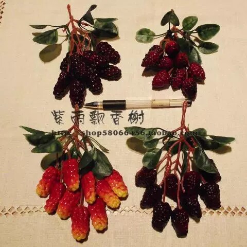 仿真水果蔬菜 儿童早教水果 道具水果桑葚 早教水果 仿真假桑葚