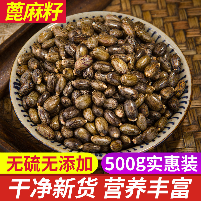 野生新货中药材500g克种子蓖麻子