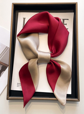 小方巾丝巾女春秋冬季四方正方形纱巾职业空姐银行搭配衬衫薄围巾