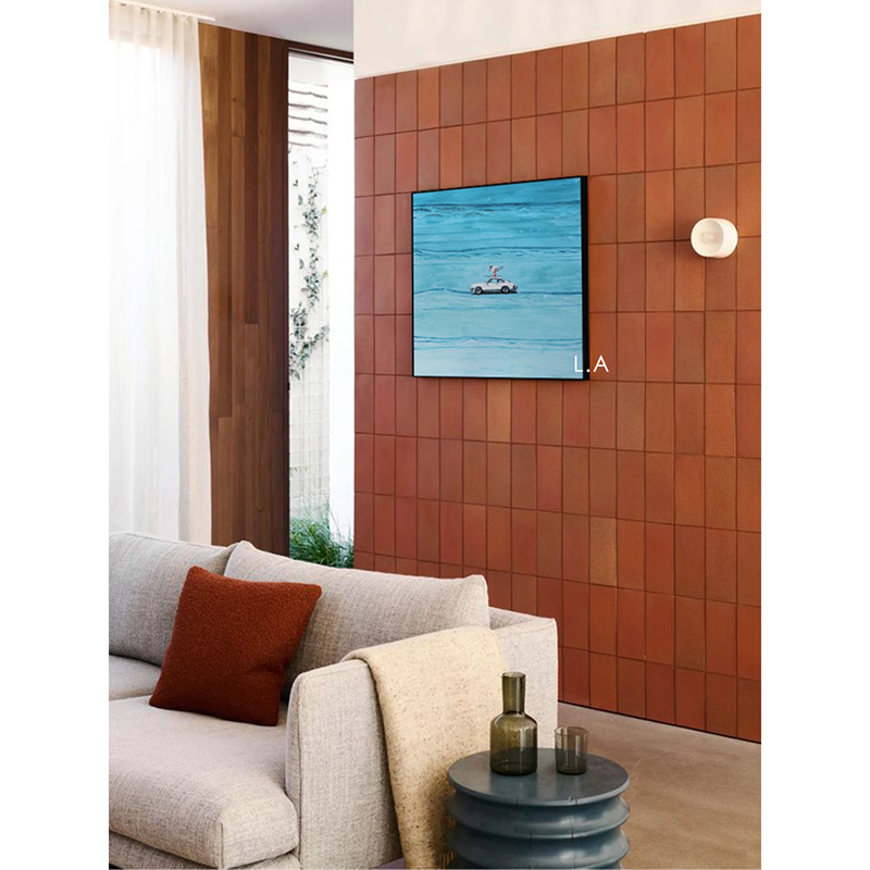 若奈立体肌理海浪旅行者电表箱画