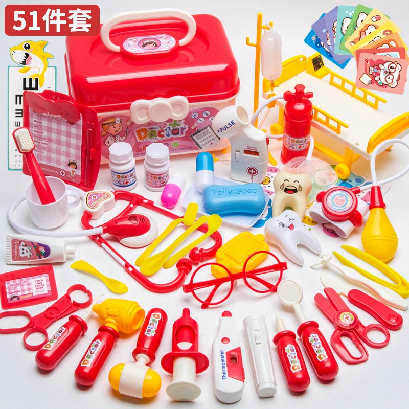 儿童过家家医生玩具小孩子小护士医生打针护士服围裙男女早教玩具