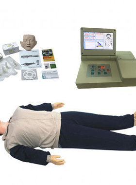 大屏幕液晶彩显高级全自动电脑心肺复苏模拟人 CPR15690 急救模型
