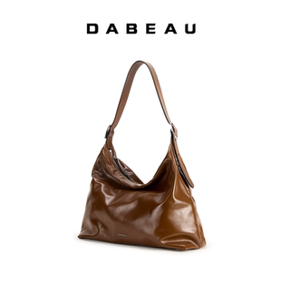 DABEAU hobo包通勤斜挎牛皮托特包单肩腋下棉花糖包女