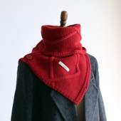 纽扣穿孔不下滑 纯羊毛围巾女秋冬保暖时髦韩国披肩脖套两用护颈