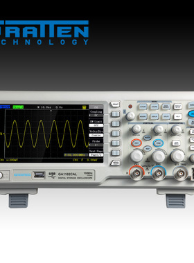 正品 安泰信示波器GA1102CAL 宽屏100M数字存储  双通道usb