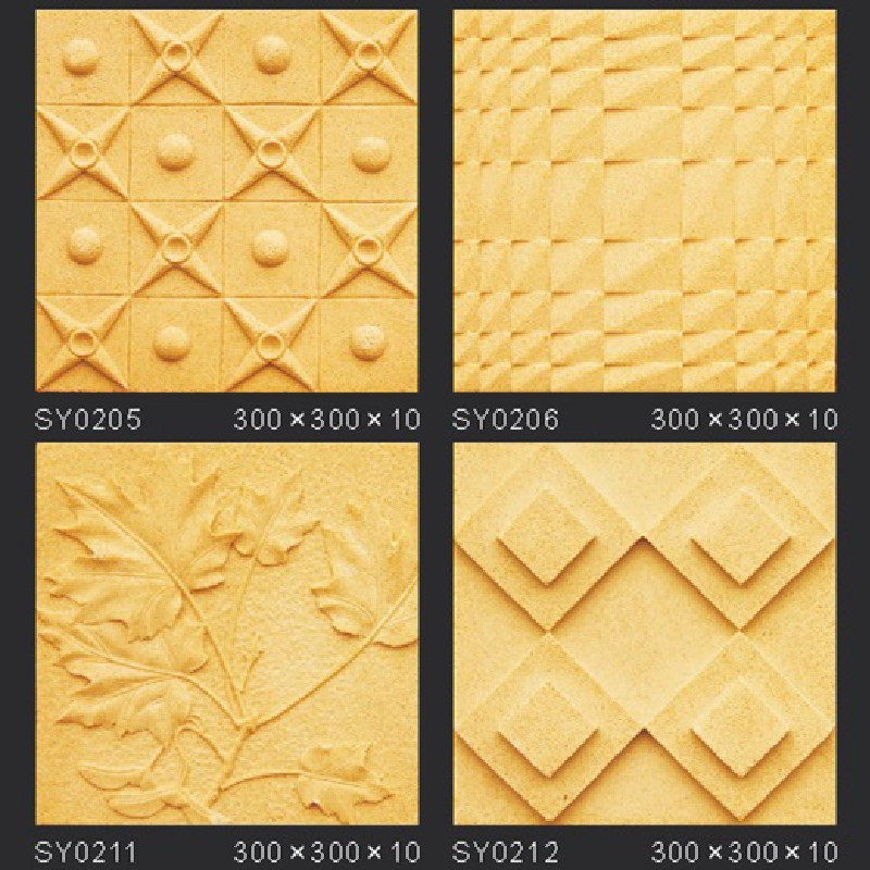 仿砂岩装饰板材艺术墙几何图案电视背景墙民宿天井文化景观石瓷砖