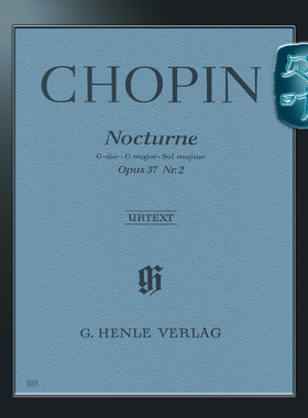亨乐原版 肖邦 G大调夜曲op37.2 钢琴独奏带指法 Chopin Nocturne G major op.37 no.2 HN657