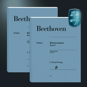 Klaviersonaten HN34 钢琴奏鸣曲全集卷一 HN32 br. Beethoven 钢琴独奏带指法 卷二 贝多芬 亨乐原版