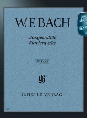 亨乐原版 W.F巴赫 钢琴作品集 钢琴独奏带指法 W.F.Bach Selected Piano Works HN452