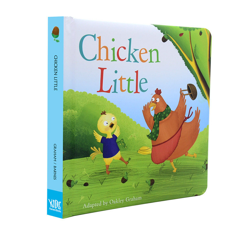 英文绘本原版 chicken little 鸡仔总动员 扫码听中英文音频 英国进口