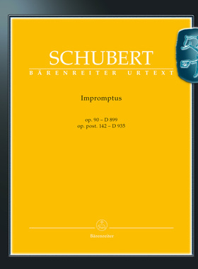 骑熊士原版 舒伯特 即兴曲 op90 D899 op post142 D935 钢琴独奏 Schubert Impromptus op. 90 D 899, op. post.142 D935 BA09648