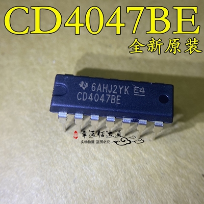 CD4047BE CD4047 DIP14 直插14脚 多谐振荡器 全新原装现货供应