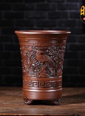 客厅浮内仿古风浮雕清仓花盆仿古