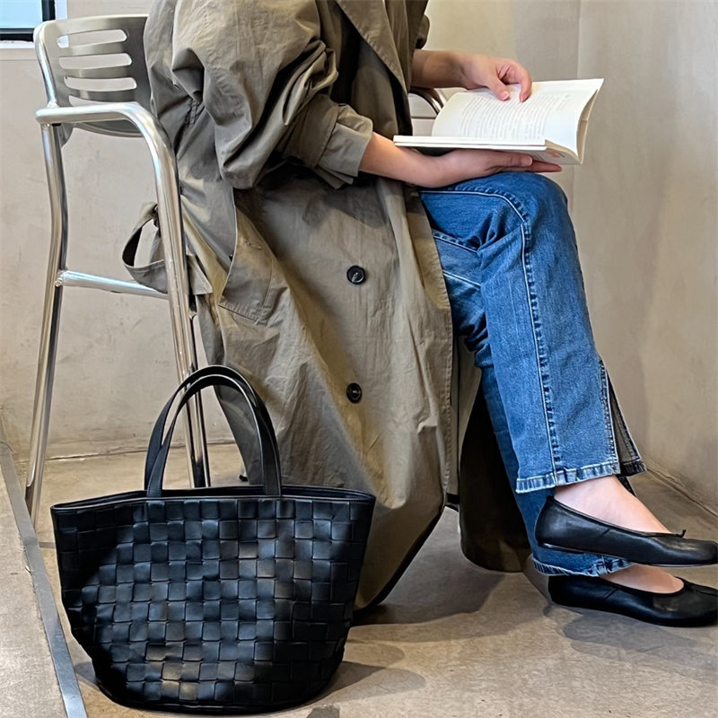 TR-sisal编织菱格托特包