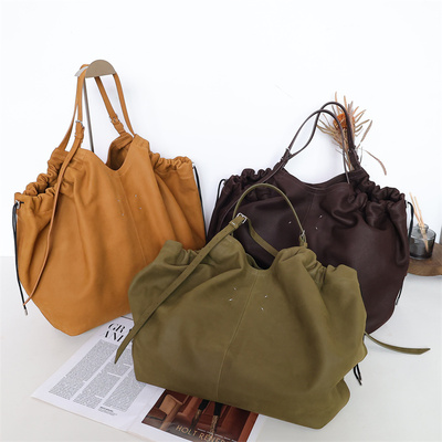 法国进口牛巴革大容量托特包