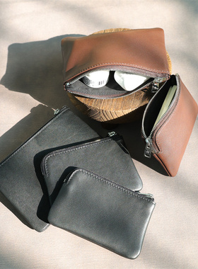 Arst-直边拉链卡包 便携零钱包 时尚简约皮钱包 多功能男女通用