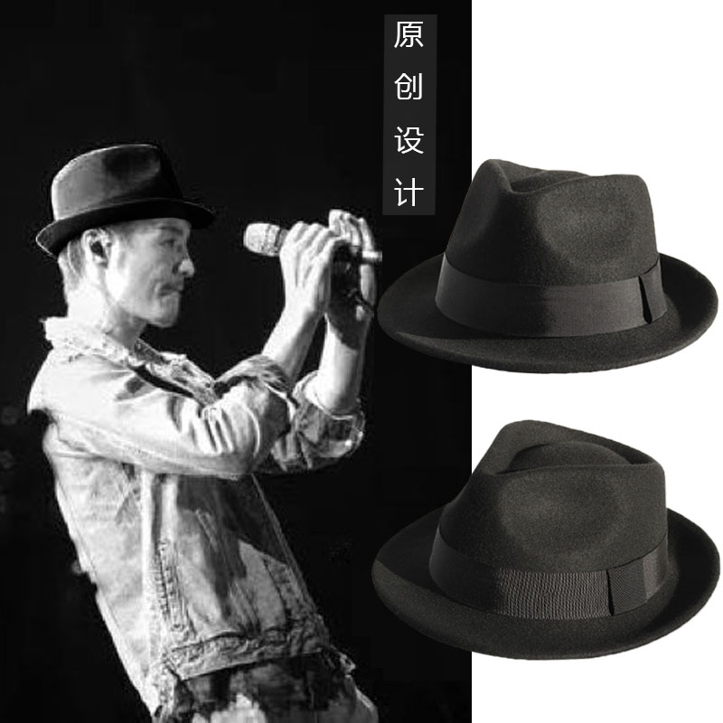礼帽山本耀司暗黑美式复古卷边