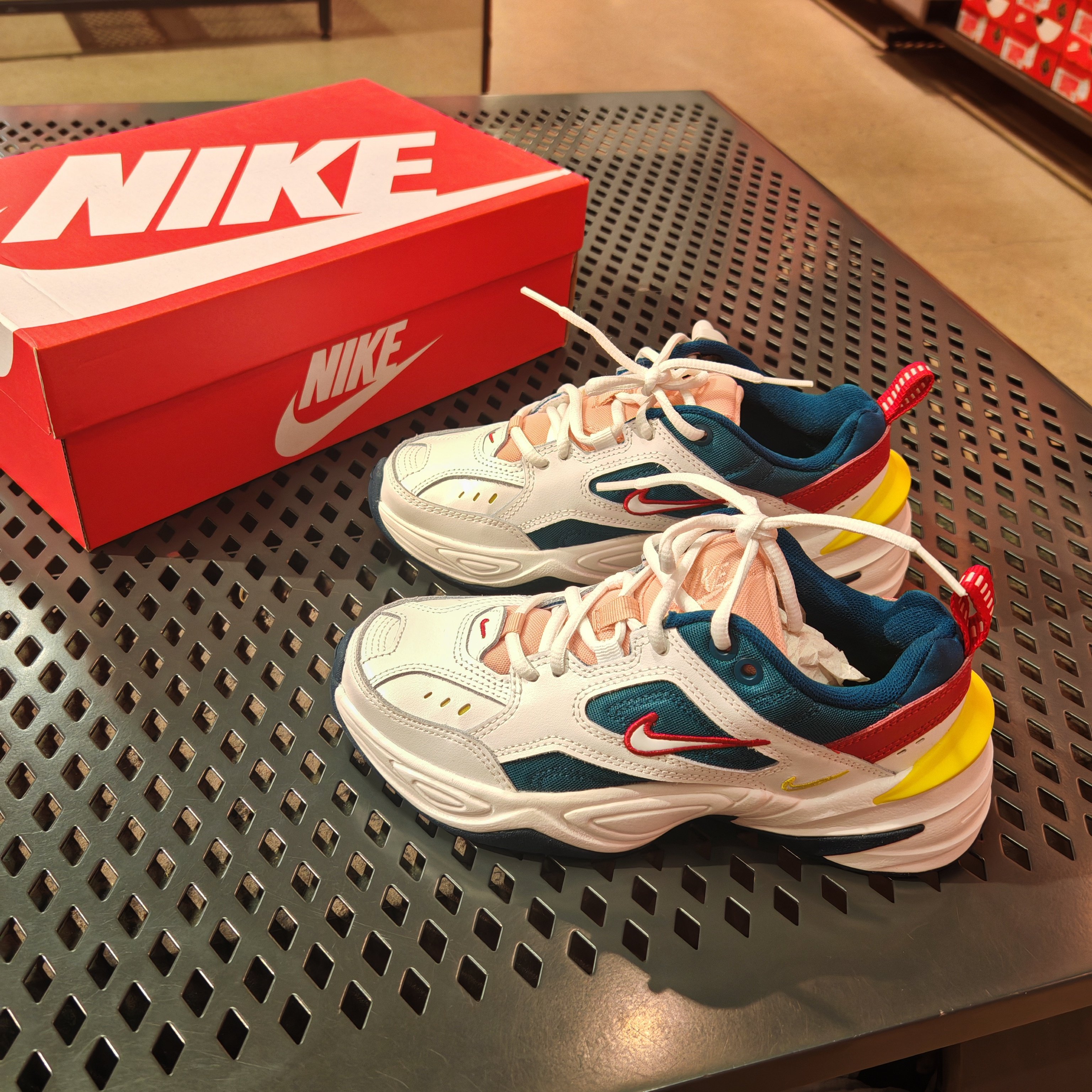 耐克nike女春秋m2k tekno复古增高老爹鞋运动休闲鞋跑步鞋ao3108