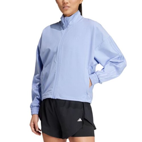Adidas/阿迪达斯外套女子春季休闲立领夹克防风防晒外套IX1702