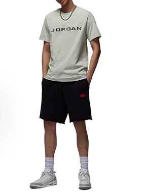 Nike/耐克JORDAN男士休闲印花针织圆领透气运动短袖IB7354-034