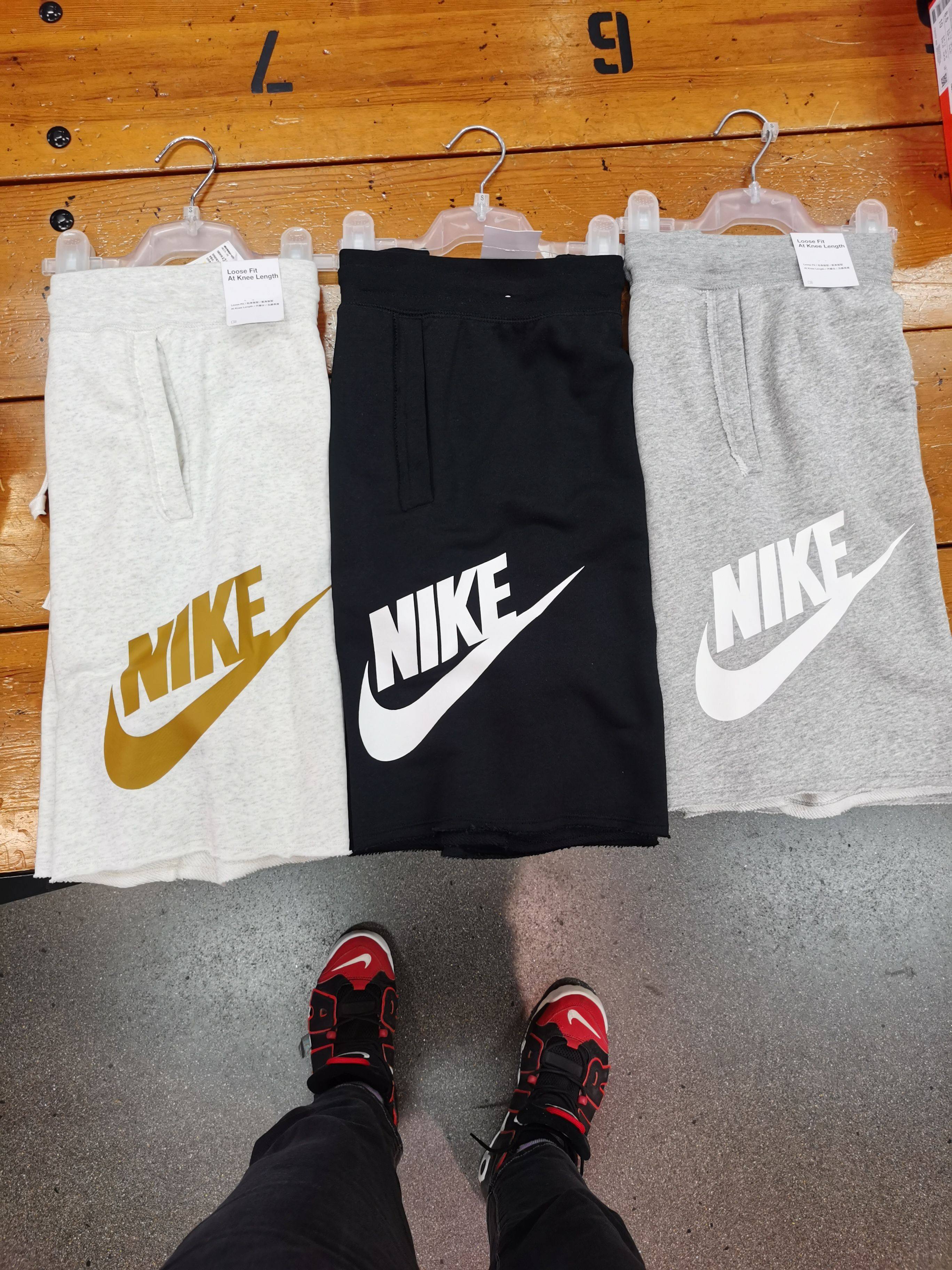 NIKE耐克男子针织透气休闲大LOGO五分篮球运动短裤AR2376