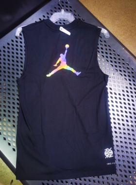 耐克Nike JORDAN男子运动东单印花篮球背心速干无袖T恤HF6590-010