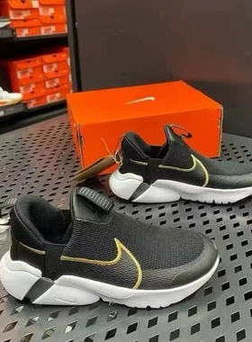 耐克NIKEFLEX PLUS 2大童一脚蹬跑步童鞋轻便透气网面DV8999-008