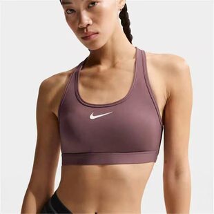 Nike耐克女Swoosh一体式中强度瑜伽跑步健身速干运动内衣DX6822