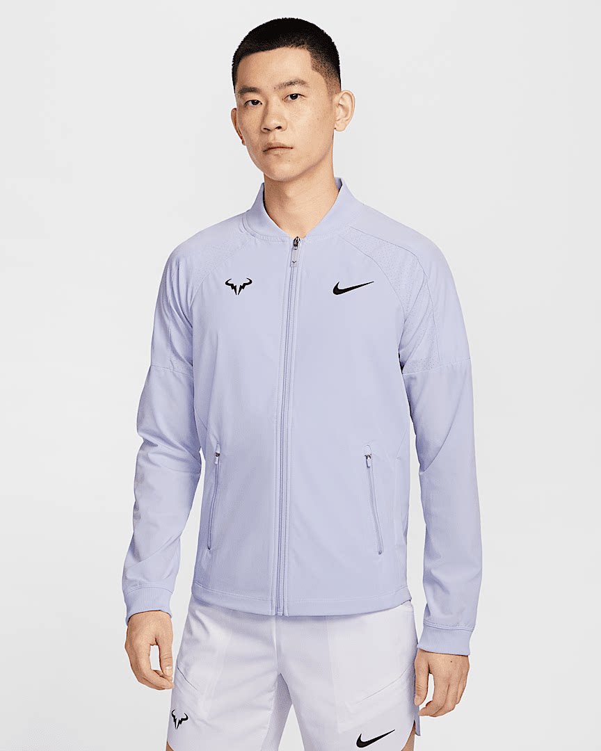 NIKE耐克 纳达尔男子训练速干网球夹克梭织透气薄款外套 DV2886