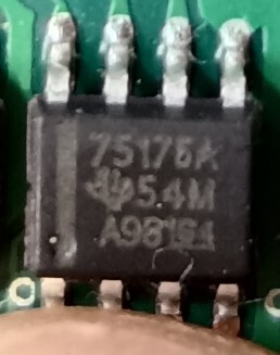 TI  SN75176ADR 收发器芯片 丝印75176A 贴片SOP8 直拍