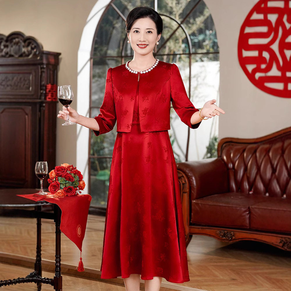 年轻喜婆婆高端礼服两件套