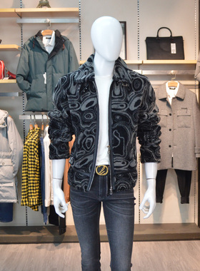 22DZP0051Y品牌男装专柜男士冬季真皮皮毛一体外套夹克上衣皮草男