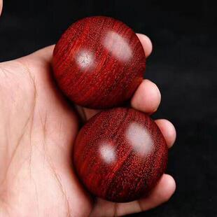 新款厂小叶紫檀木健身手球木雕手把件按摩球保健球木质手玩球手转