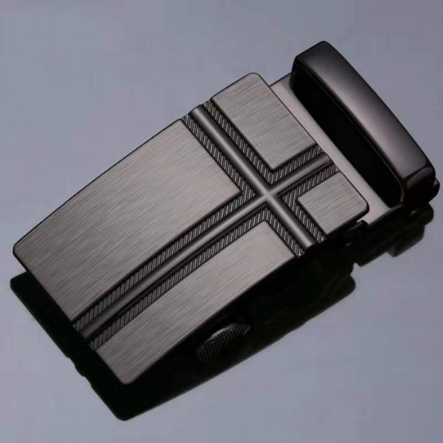 新款 铁扣扣头自动扣男士皮腰裤带头配件卡槽3.5cm卡子外穿皮带扣