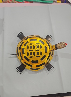 手工纸扎金龟真身纸糊乌龟替身可烧可祭祀纸扎王八纸扎鳄鱼龟