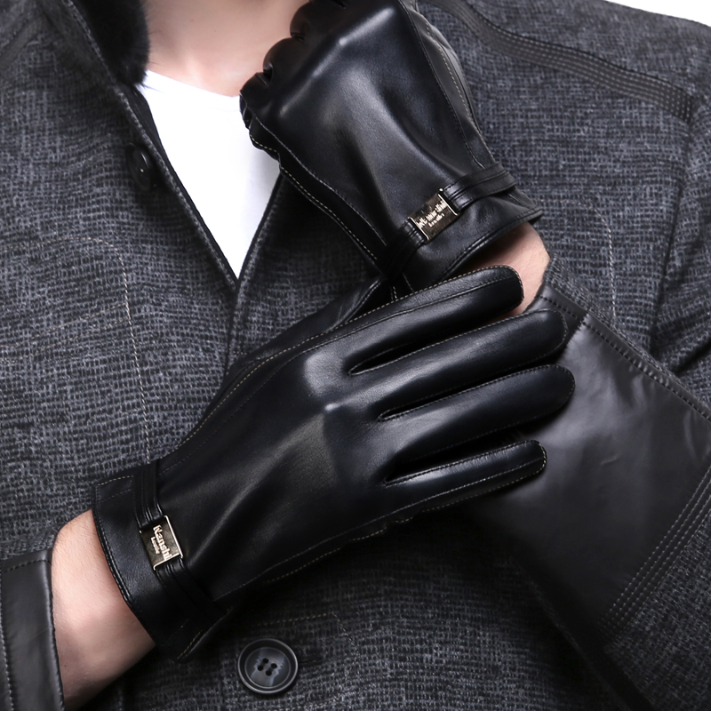 Gants pour homme      en peau de mouton - Ref 2782420 Image 2