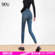女翘臀小脚裤 弹力紧身九分牛仔裤 塑形显瘦提臀靴裤 SJOG蜜桃臀裤