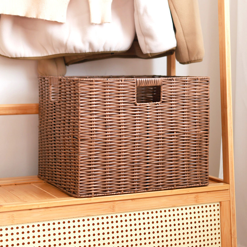 家用塑料编织篮衣服收纳筐玩具零食收纳篮大号脏衣篮卫生间置物篮,收纳整理,其他收纳篮,淘宝优惠券,粉丝福利购,淘宝优惠卷