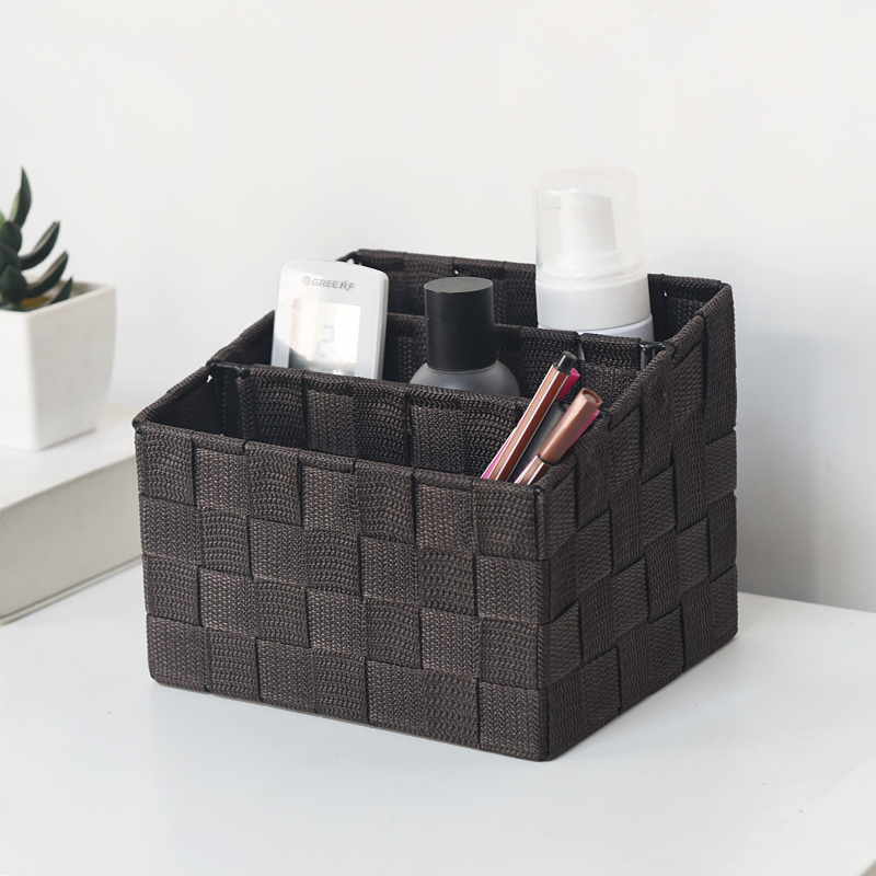 桌面收纳盒布艺手工ins风收纳篮