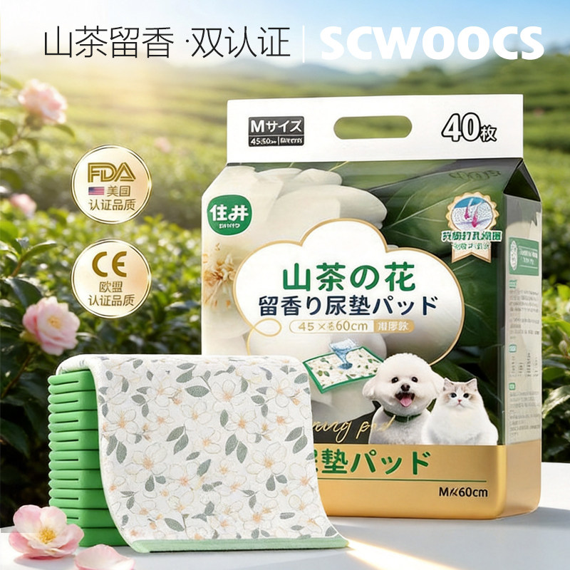 加厚除臭宠物尿垫|山茶花留香