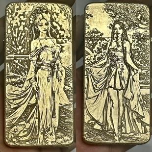 私人订制古典美女煤油打火机自选机型自选照片3D立体浮雕效果收藏