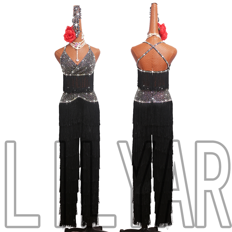 LILYAR新款黑色分体长腿裤