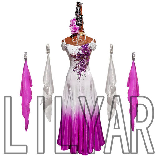 黎丽雅摩登舞新款紫罗兰