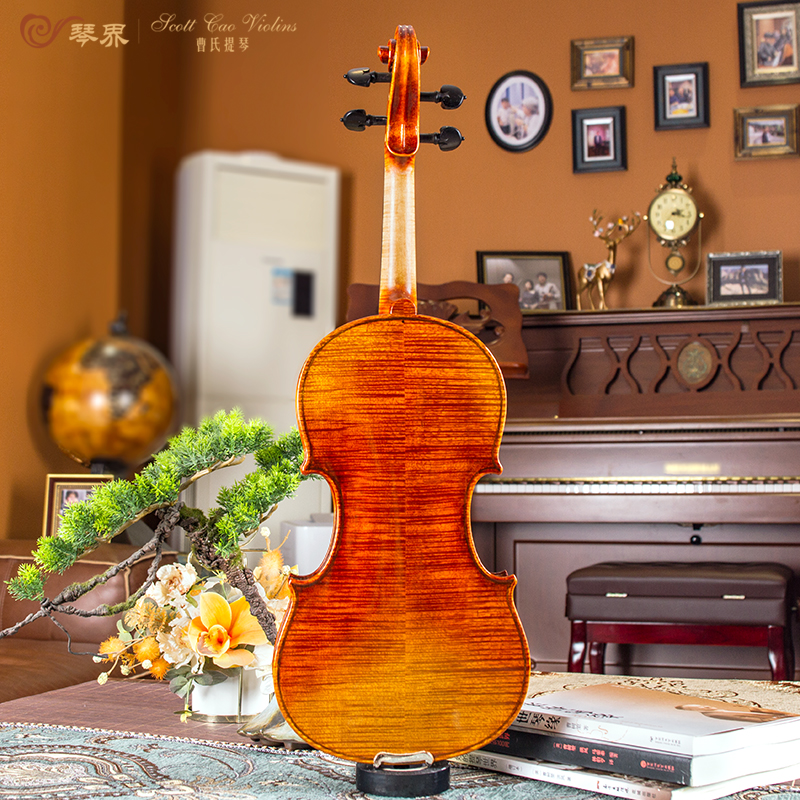 曹氏演奏级大师仿古实木小提琴