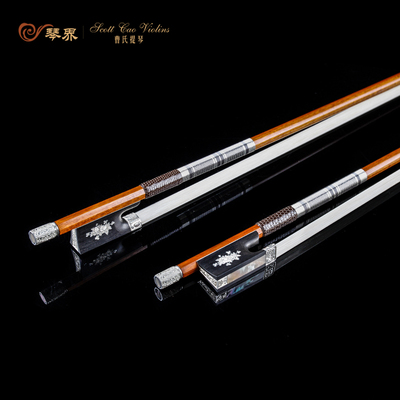 曹氏提琴纯马尾专业琴弓苏木