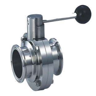 卫生级镜面快装蝶阀 304/316不锈钢卡箍式蝶阀 快装蝶阀